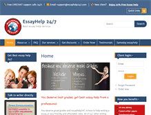 Tablet Screenshot of essayhelp247.com